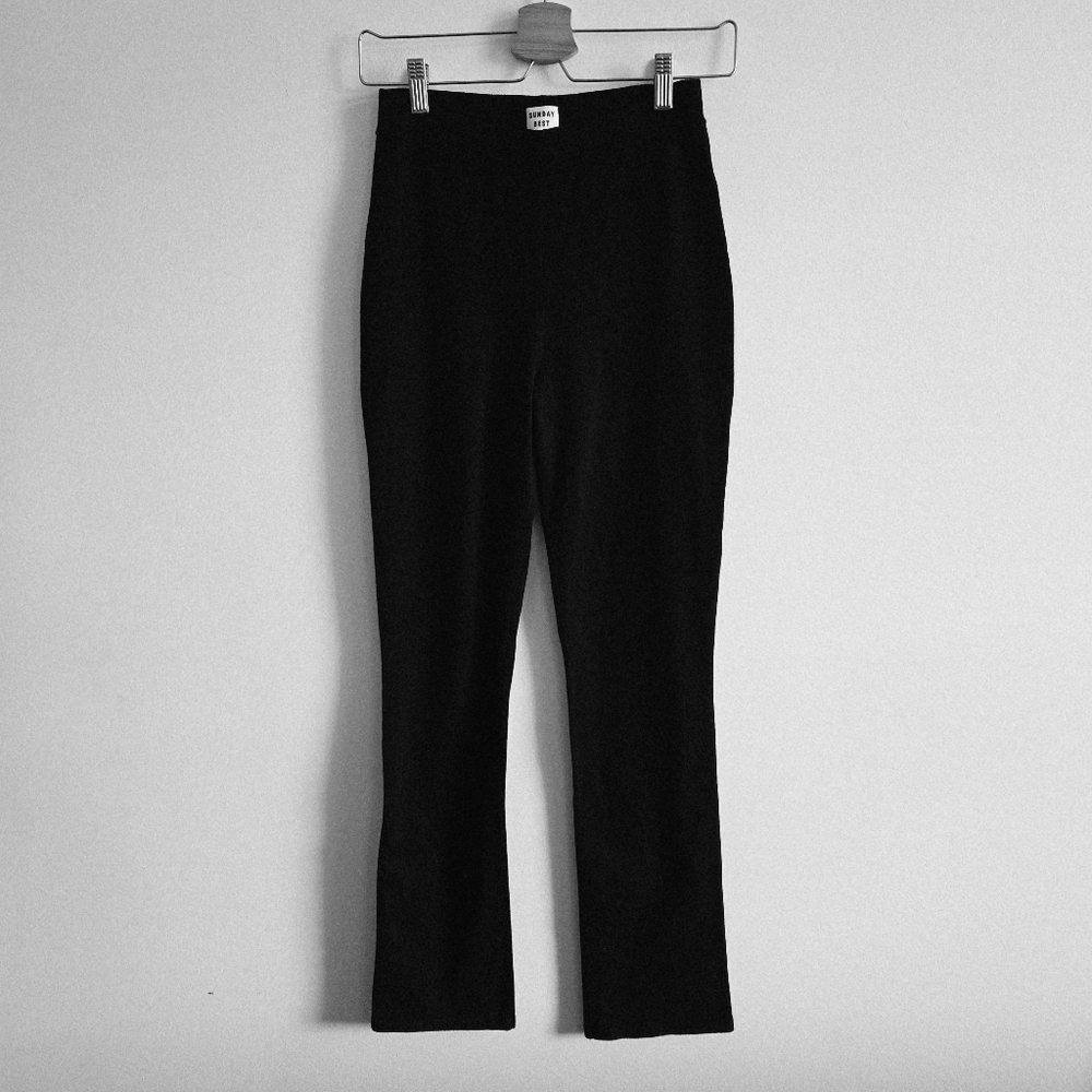 SUNDAY BEST | XS Knit Pull On Pants | black